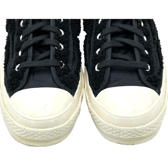 CONVERSE Chuck 70 Sherpa High Top Sneakers in Black & White SZ 10 - Picture 4 of 11